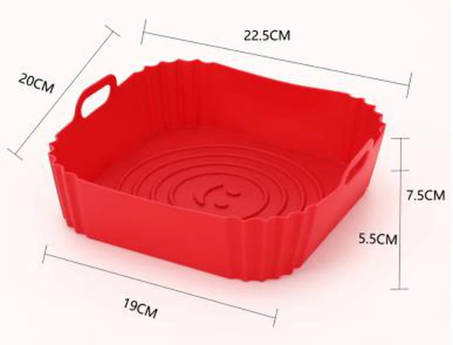 Forma de Silicone para Air Fryer Quadrada
