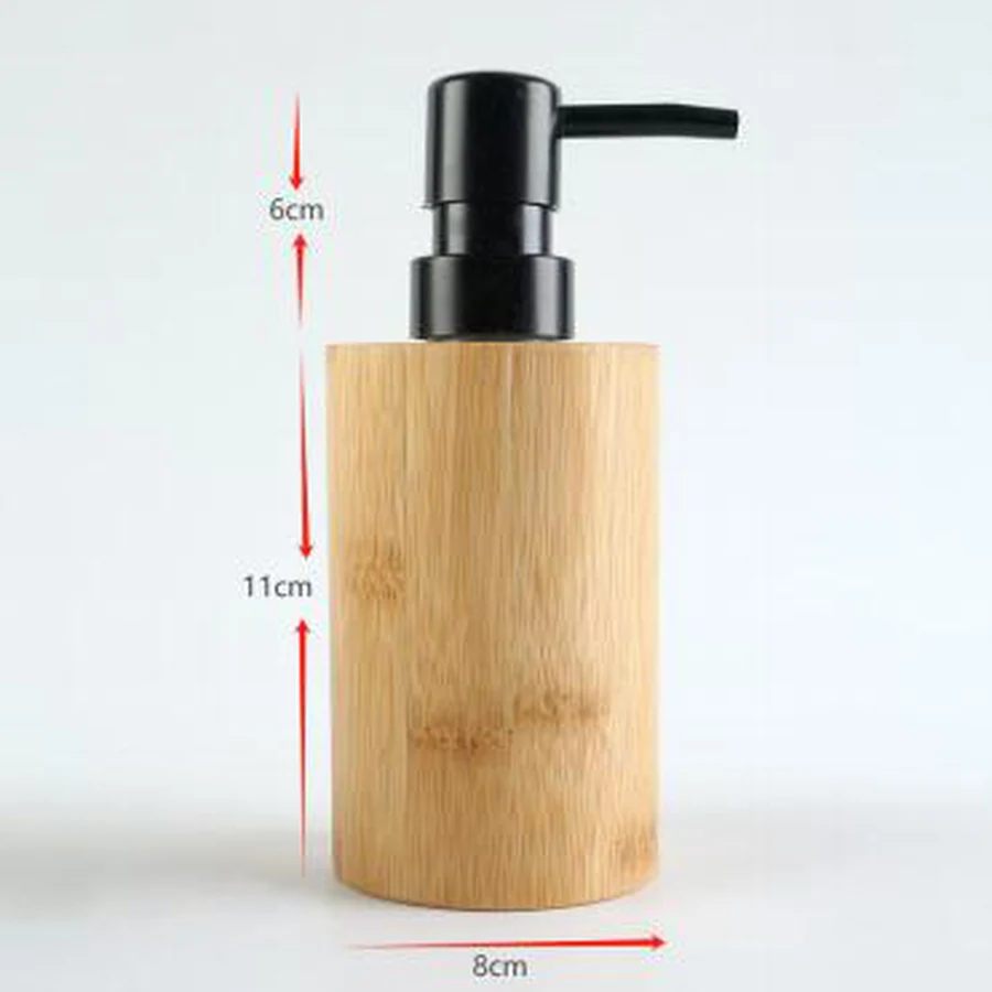 Dispenser de Sabonete Bambu Redondo