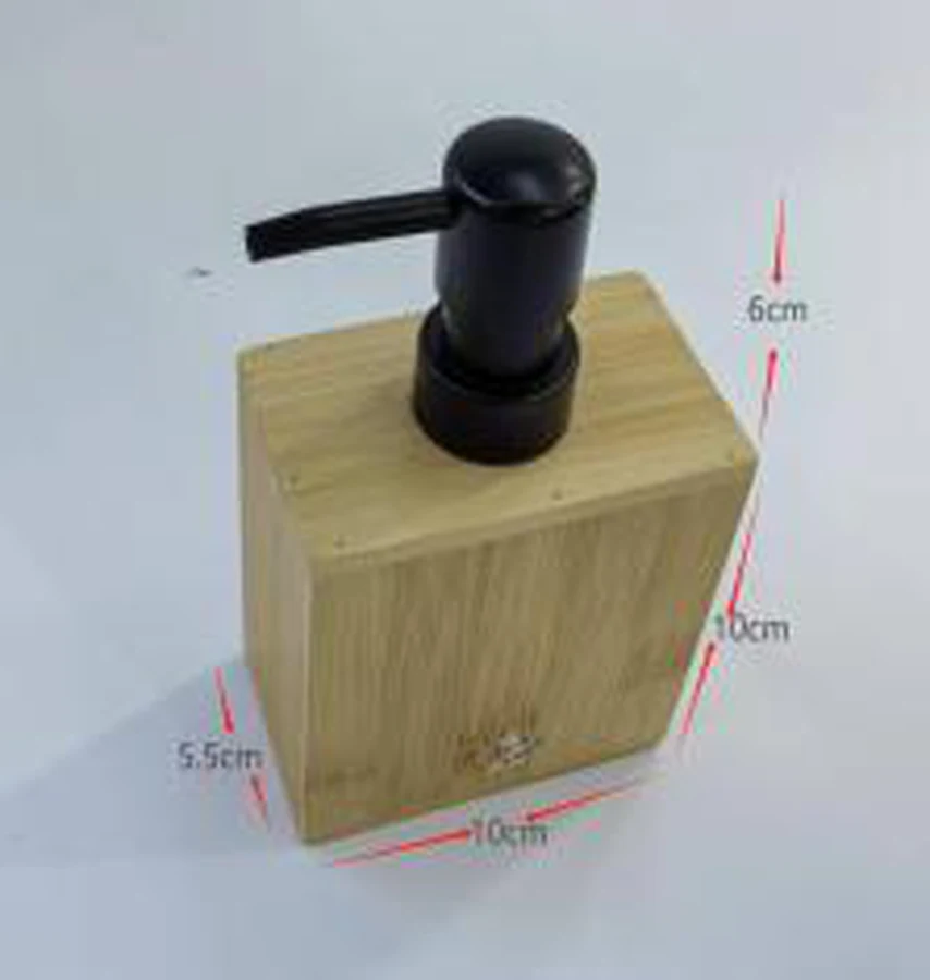 Dispenser de Sabonete Bambu Retangular