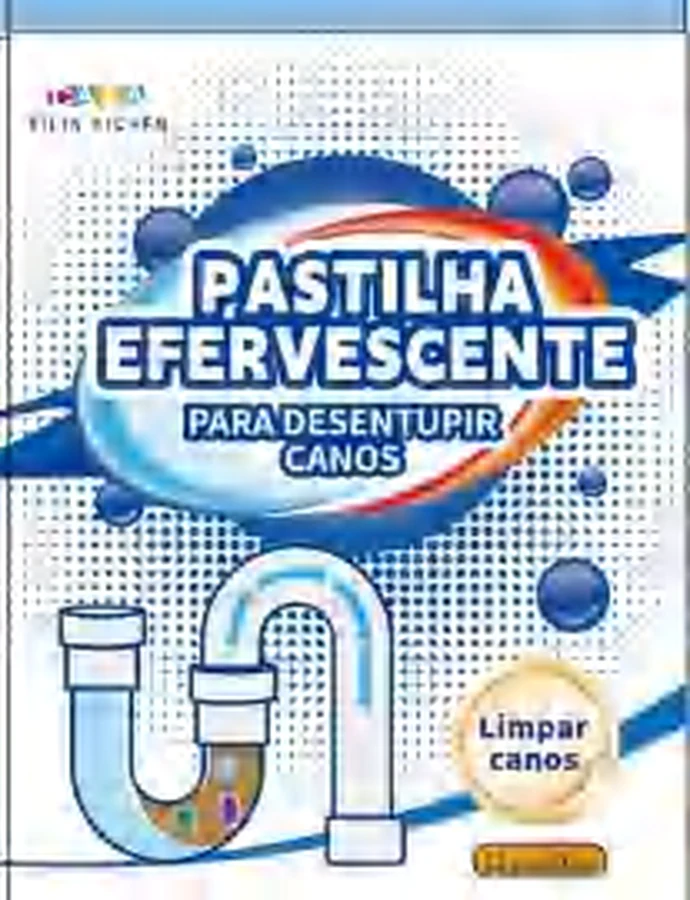 Pastilha Efervescente Desentupidora de Canos 12un