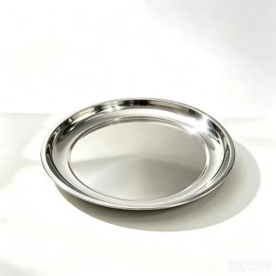 Bandeja Redonda Inox 35cm