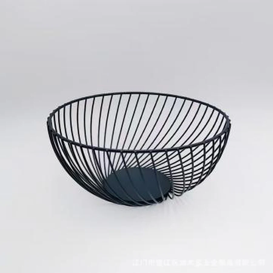 Fruteira de Metal Preta 26cm