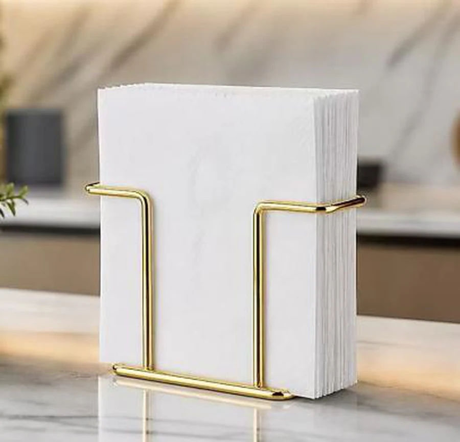 Porta-Guardanapo de Mesa Dourado