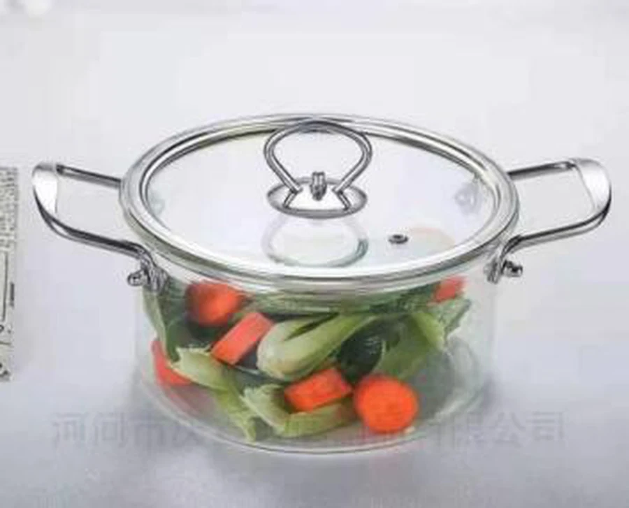 Panela Inox com Tampa de Vidro 4,5L