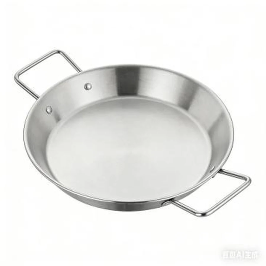 Panela Rasa Inox com Alças 34cm