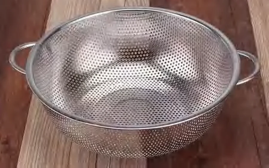 Cesto Escorredor Inox com Alças 22,5cm