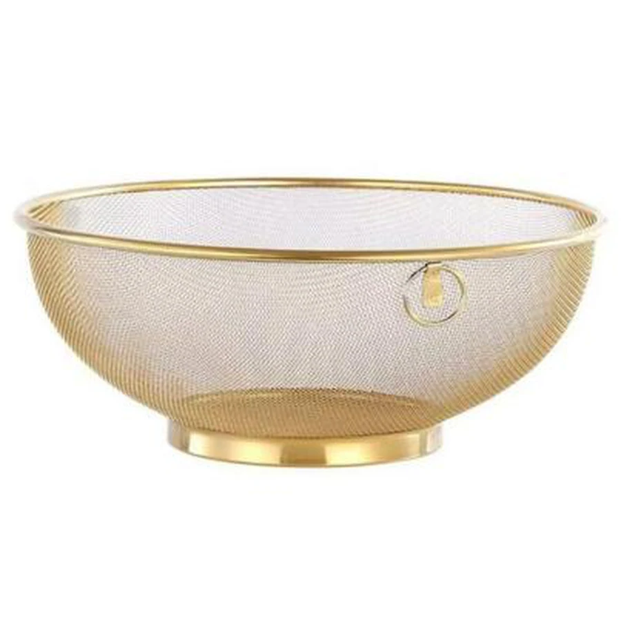 Peneira Escorredor Dourada 24cm