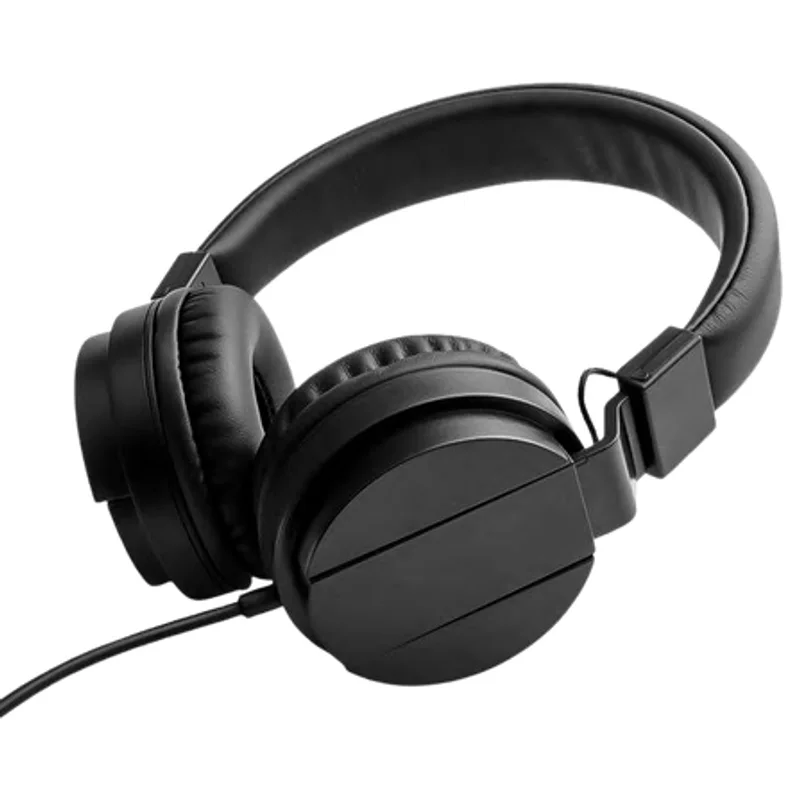 Headphone Dobrável com Fio e Cabo Plano Anti-Nó em Cores Pastel
