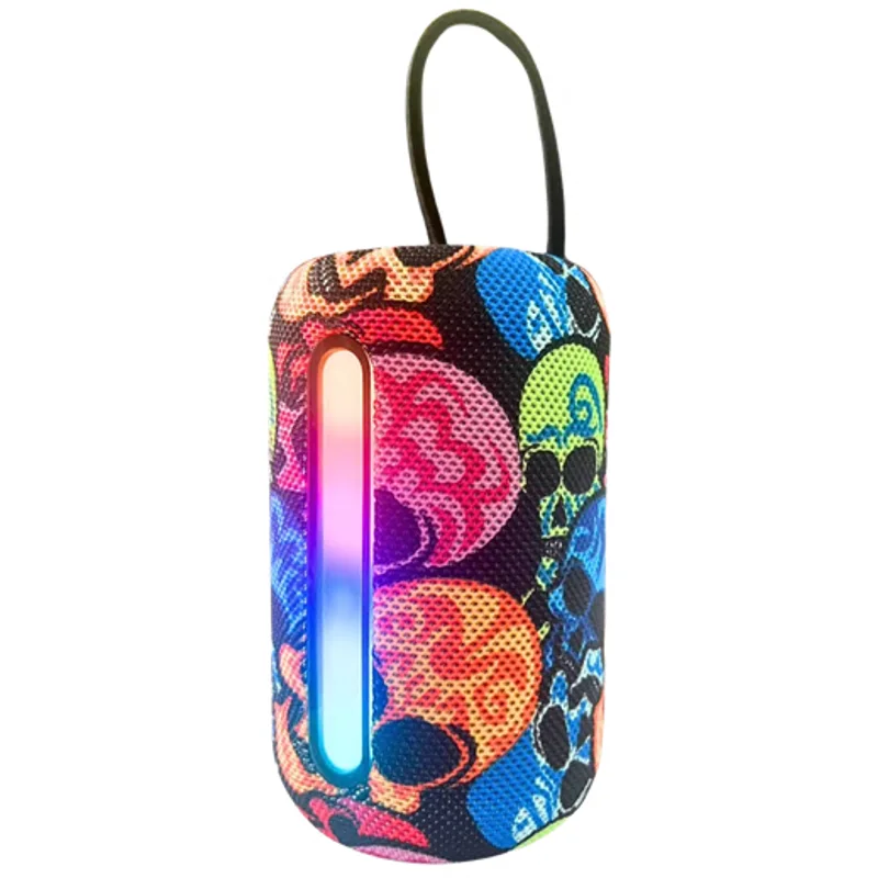 Caixa de Som Bluetooth de 10W com Filete de LED RGB