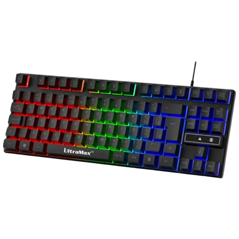 Teclado Semi-Mecânico Gamer TKL de 87 Teclas com RGB