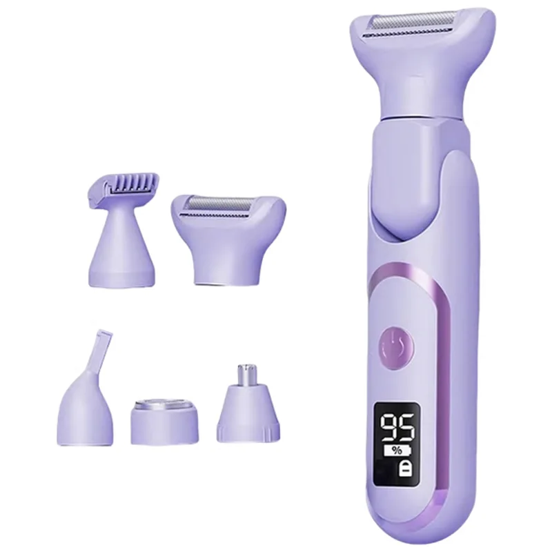Depilador Elétrico Feminino 5 em 1 com Display Digital