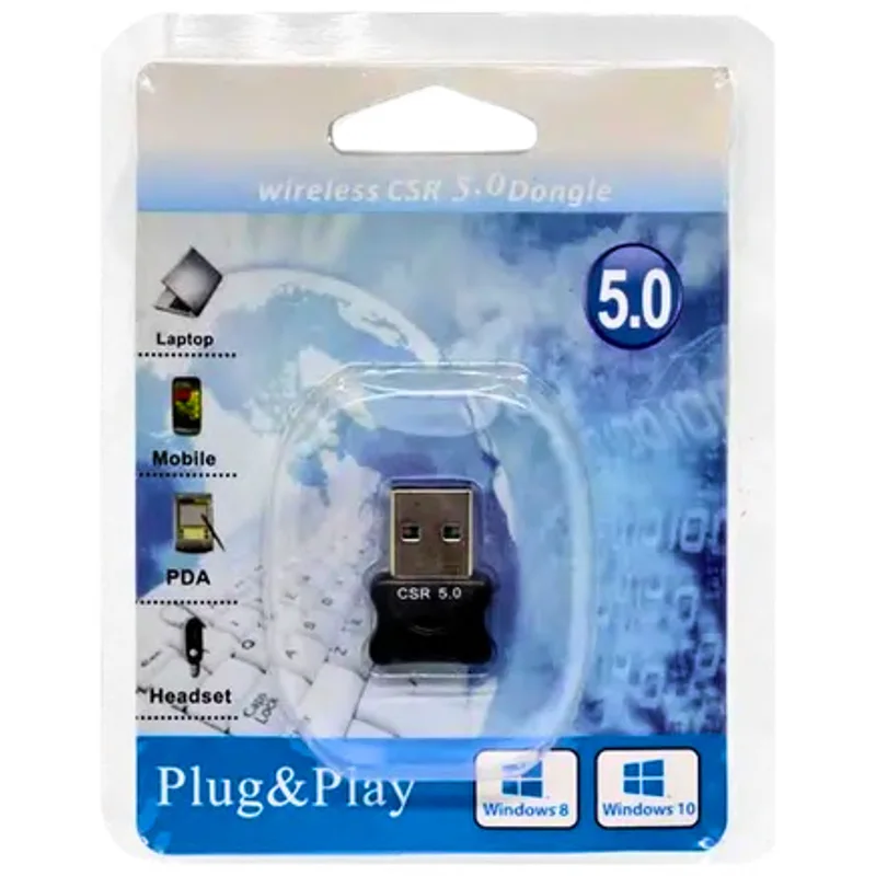 Adaptador Bluetooth 5.0 USB Plug and Play
