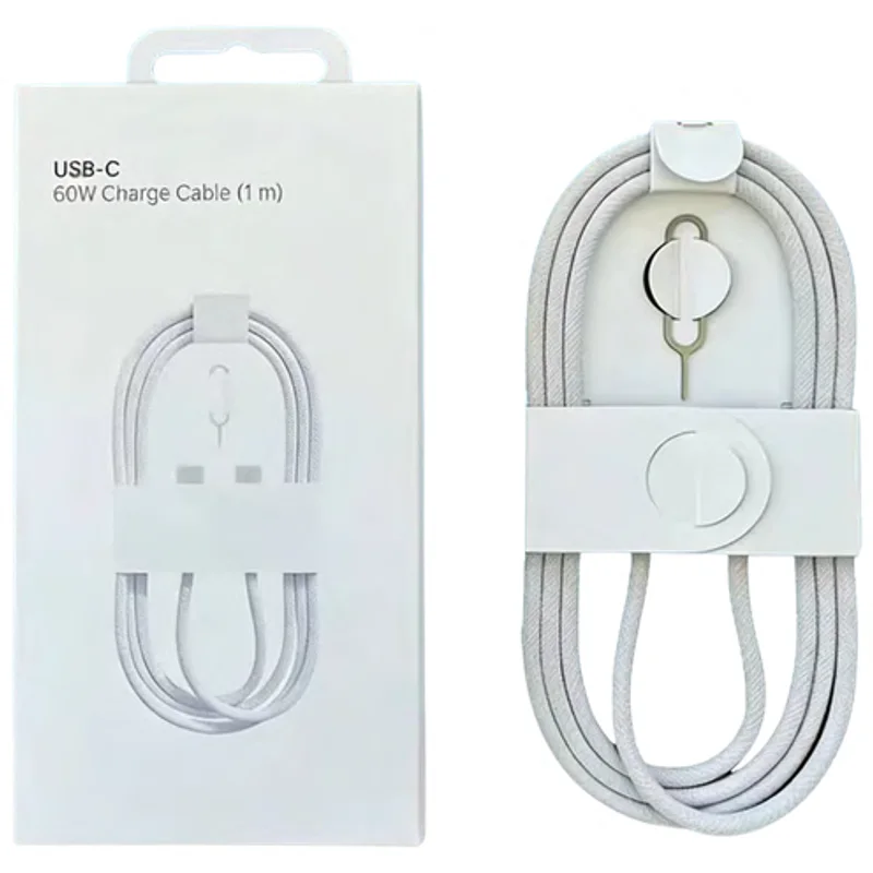 Cabo USB-C para USB-C 60W PD de 1 Metro em TPE