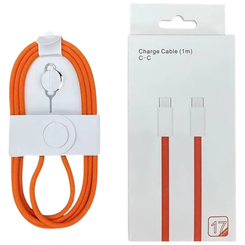 Cabo USB-C 60W PD de 1 Metro em Nylon Trançado