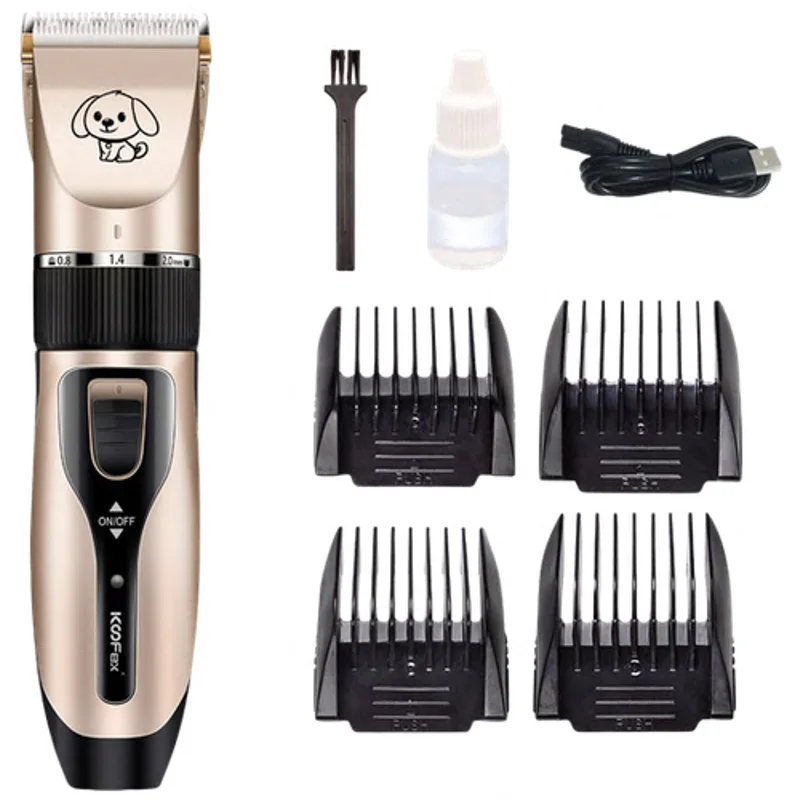 Máquina de Tosa Pet com 5 Níveis de Altura e 120min de Bateria