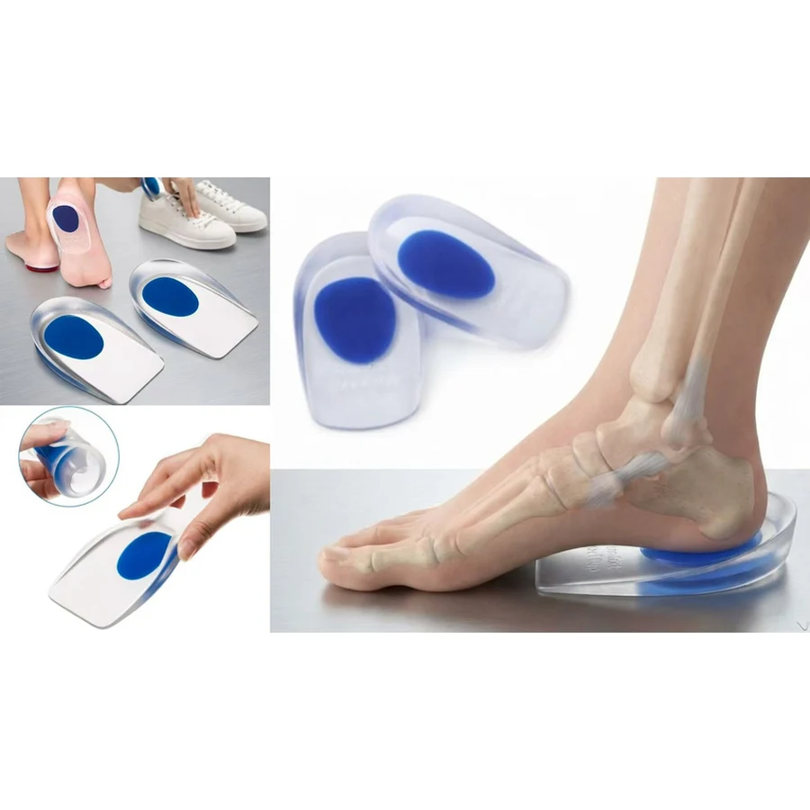 Par de Palmilha Gel Silicone Ortopédica (10,5x6,5x2,1cm) — foto 1