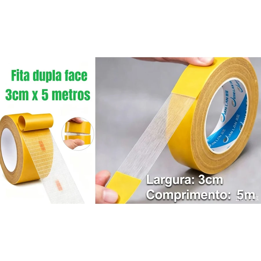 Fita Dupla Face p/ Carpetes (3cmx5M) — foto 1