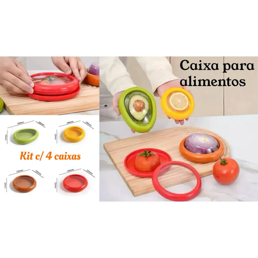 Kit c/ 4 Caixas de Alimentos — foto 1
