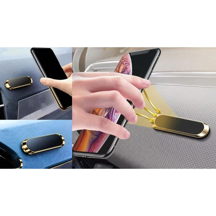 Suporte Magnético Veicular 7x2cm (Dourado)