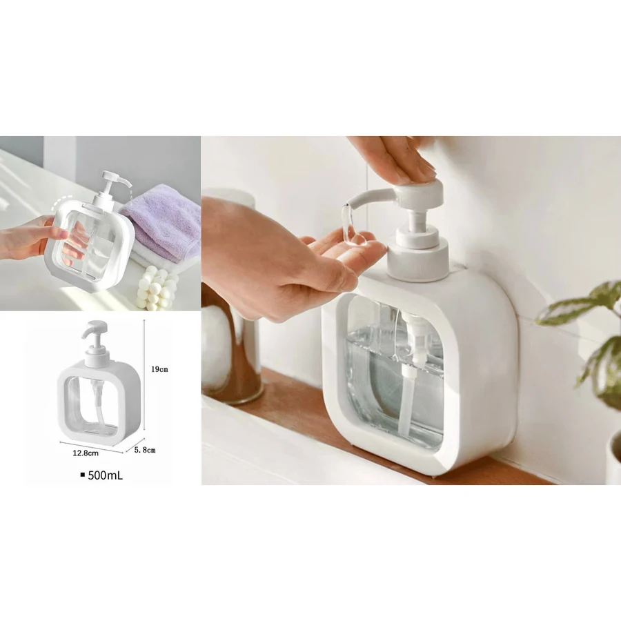 Porta Sabonete Líquido de Plástico 500ml