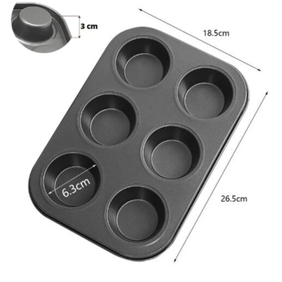Forma p/ Cupcake 6 Cavidades (26x18cm)