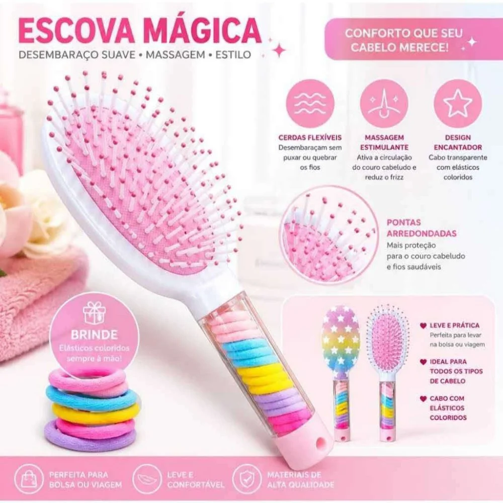 Escova de Cabelo Desembaraçadora — foto 1