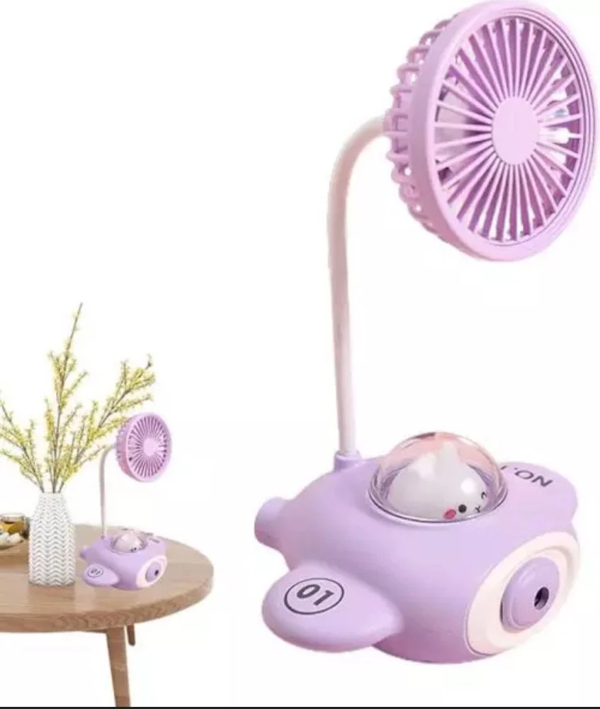 Ventilador de Mesa Infantil com Luminária