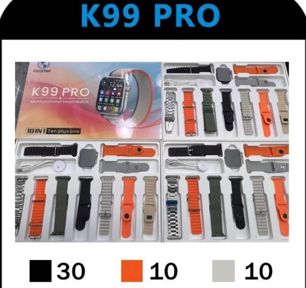 Relógio Smartwatch com 10 Pulseiras