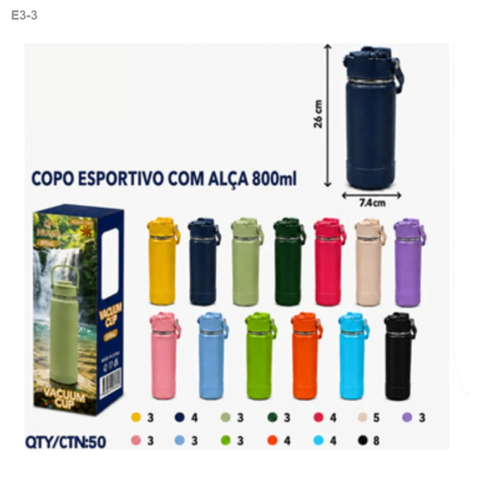 Copo Térmico Esportivo com Alça 800ml — foto 1
