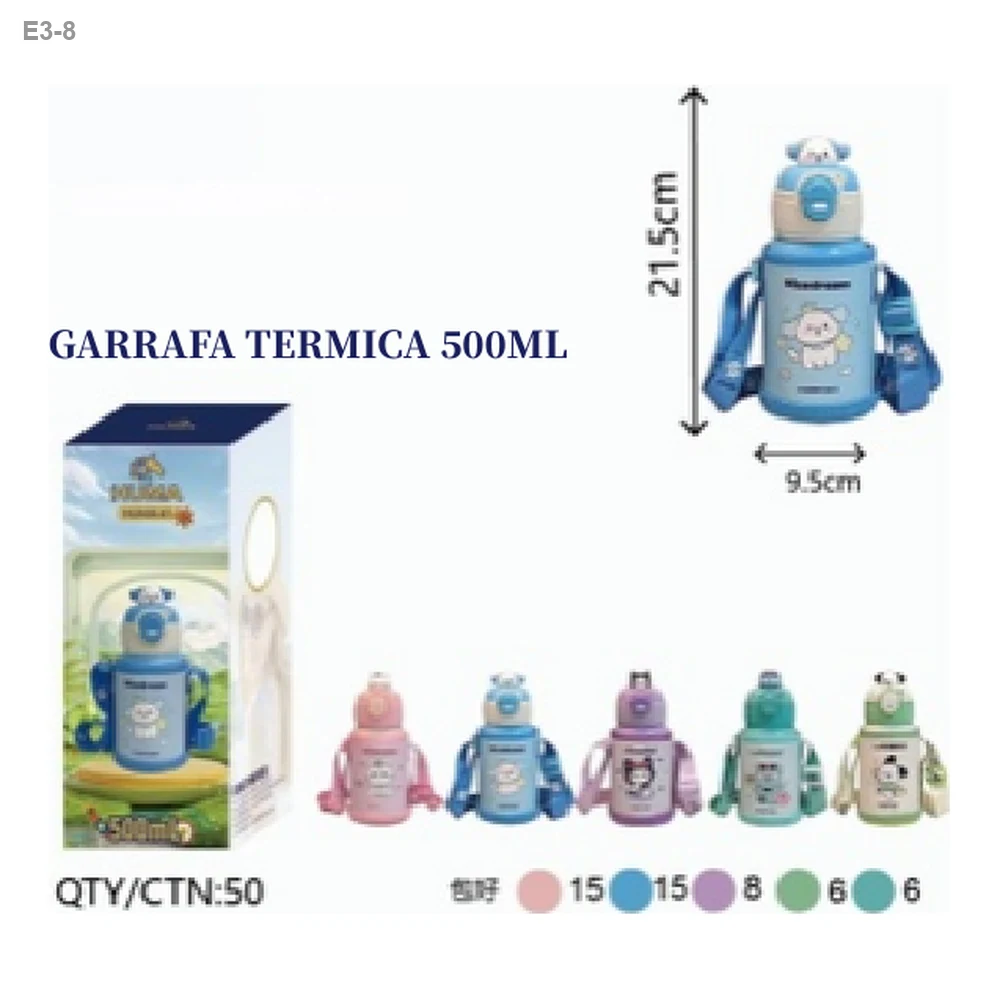 Garrafa Térmica Infantil com Alça 500ml — foto 1