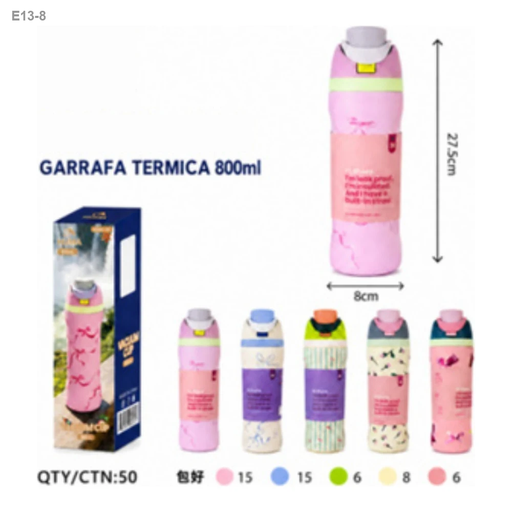 Garrafa Térmica 800ml Estampada — foto 1