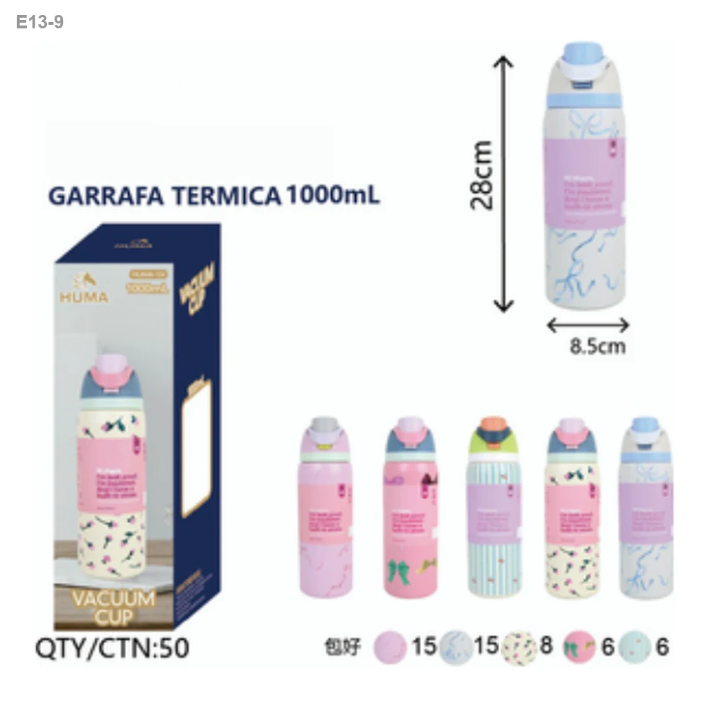 Garrafa Térmica 1000ml Estampada — foto 1