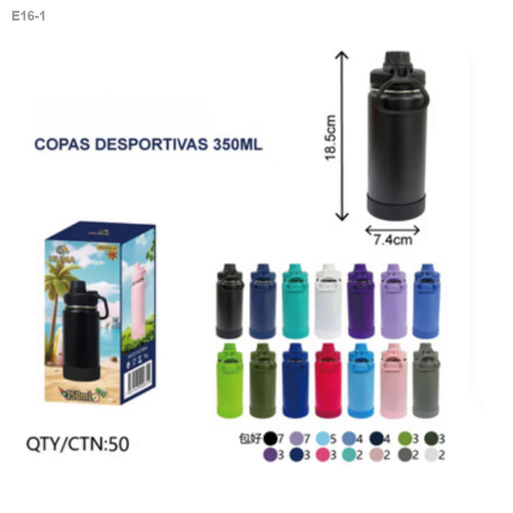 Garrafa Térmica Esportiva Tampa com Alça 350ml — foto 1