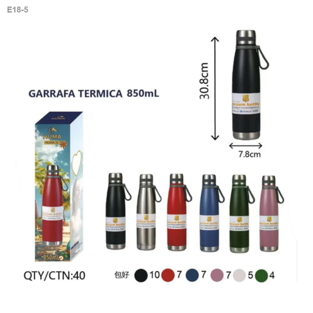 Garrafa Térmica 850ml com Mosquetão — foto 1