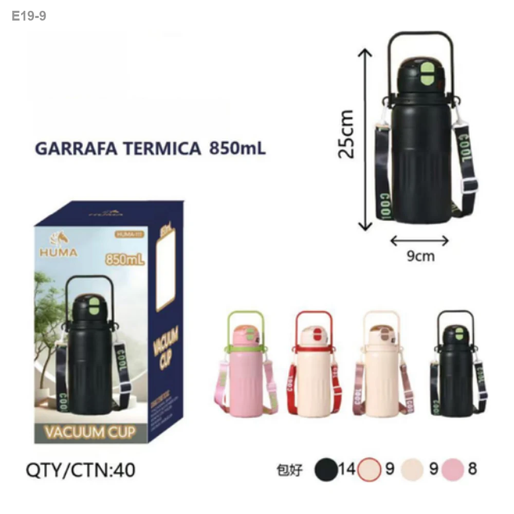 Garrafa Térmica 850ml com Alça Transversal — foto 1