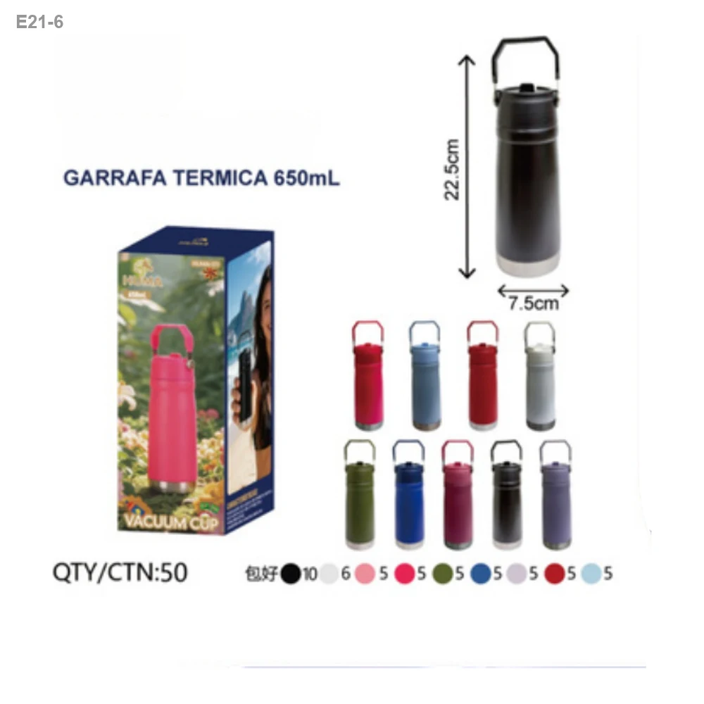 Garrafa Térmica 650ml com Alça — foto 1