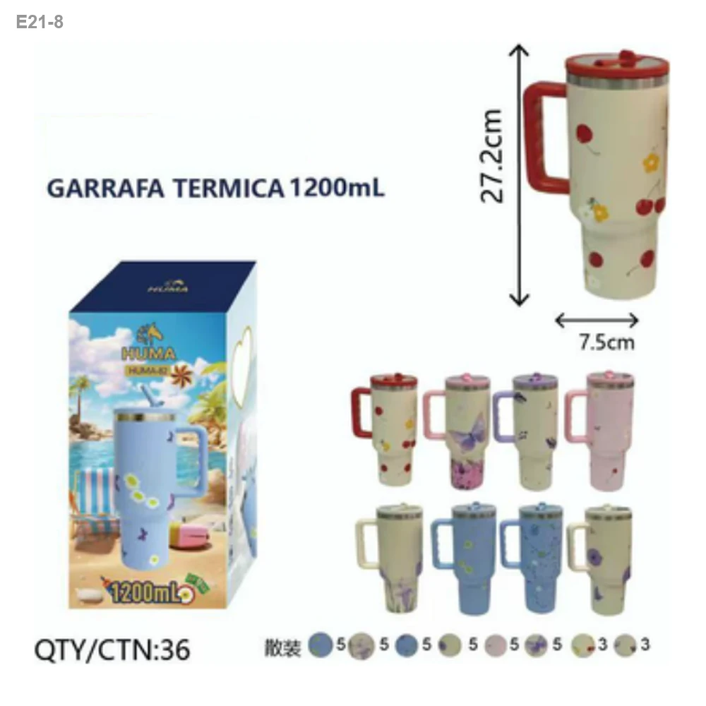 Copo Térmico com Alça 1200ml Estampado — foto 1