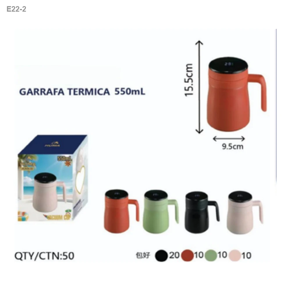 Caneca Térmica com Alça e Tampa 550ml — foto 1