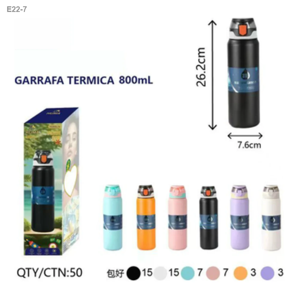 Garrafa Térmica 800ml com Trava — foto 1