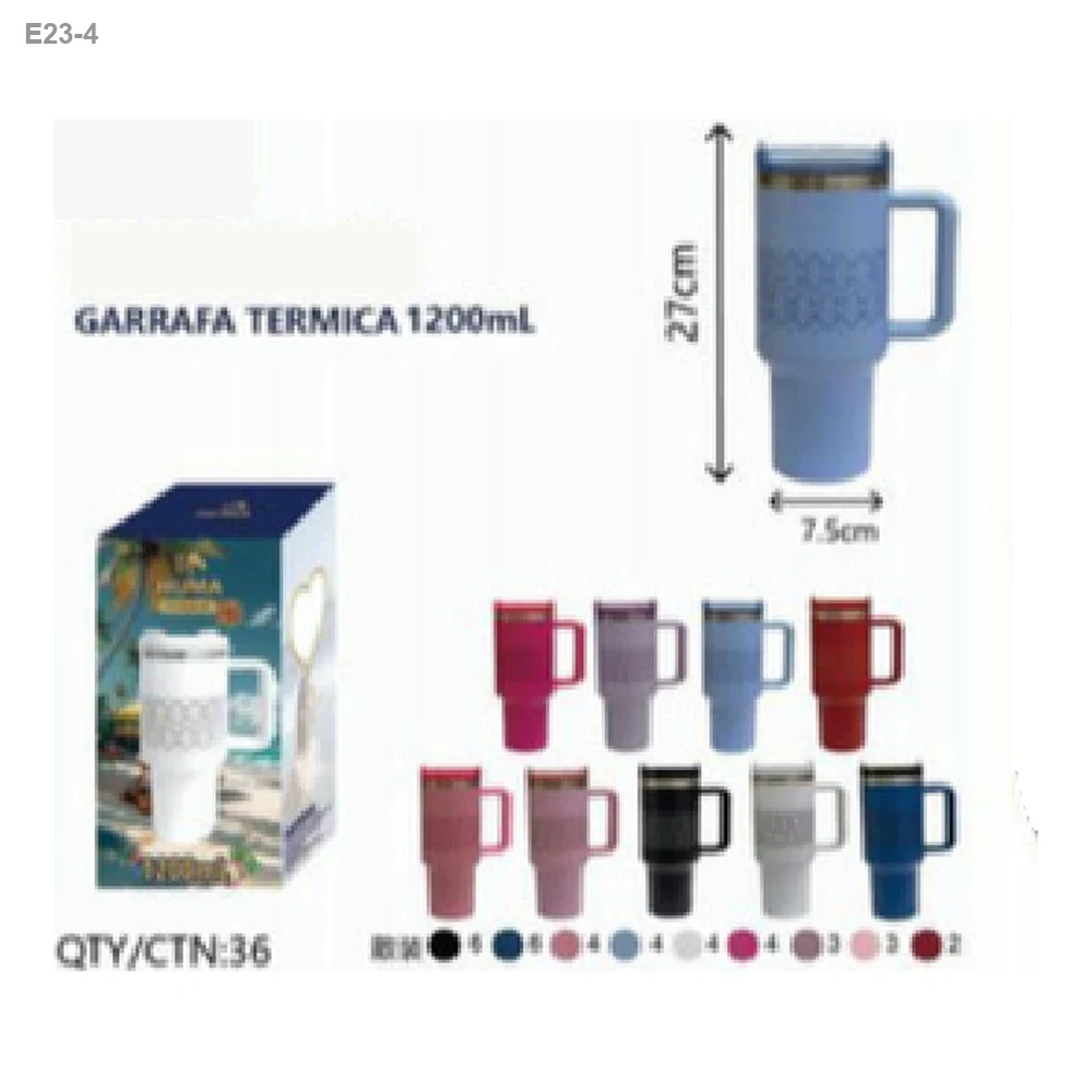 Copo Térmico com Alça 1200ml Texturizado — foto 1