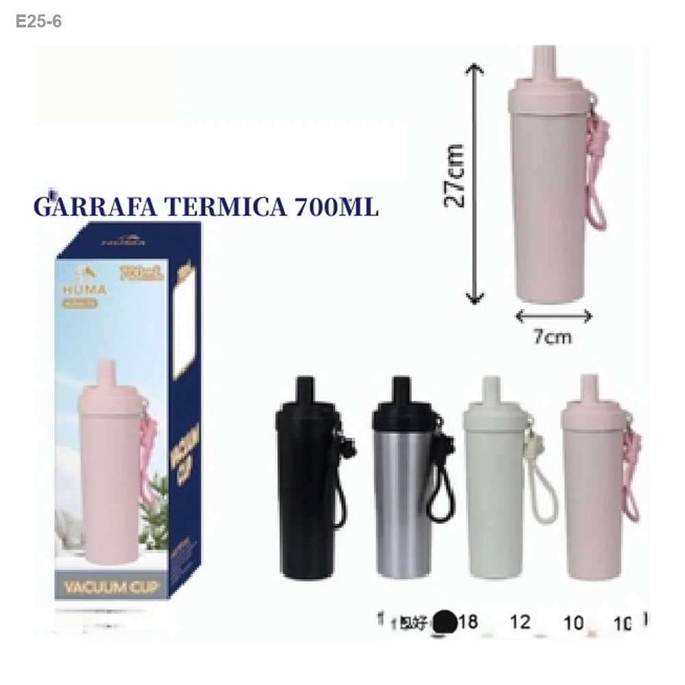 Garrafa Térmica 700ml com Cordão — foto 1
