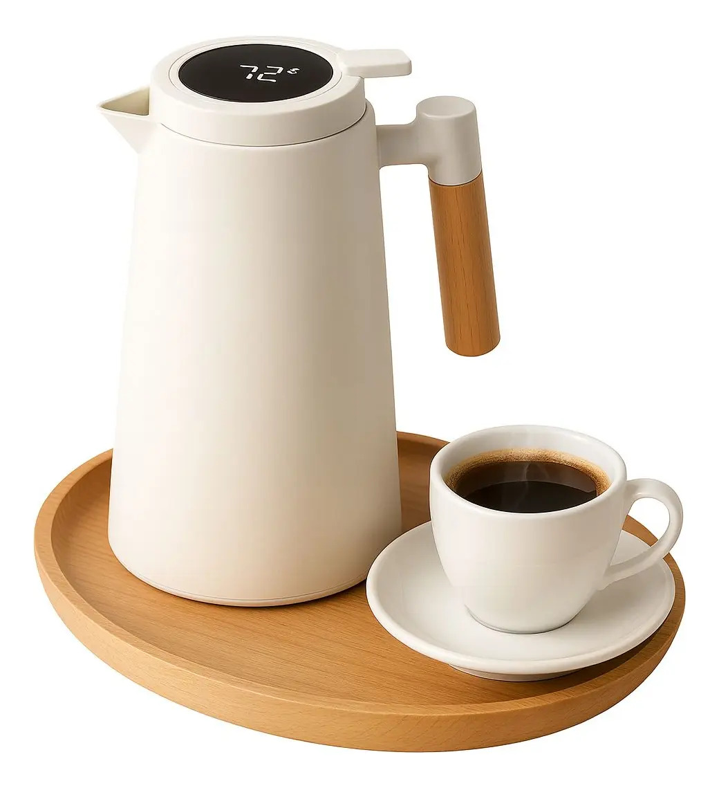 Garrafa Térmica 1l Display Digital Cha Café Termômetro Led