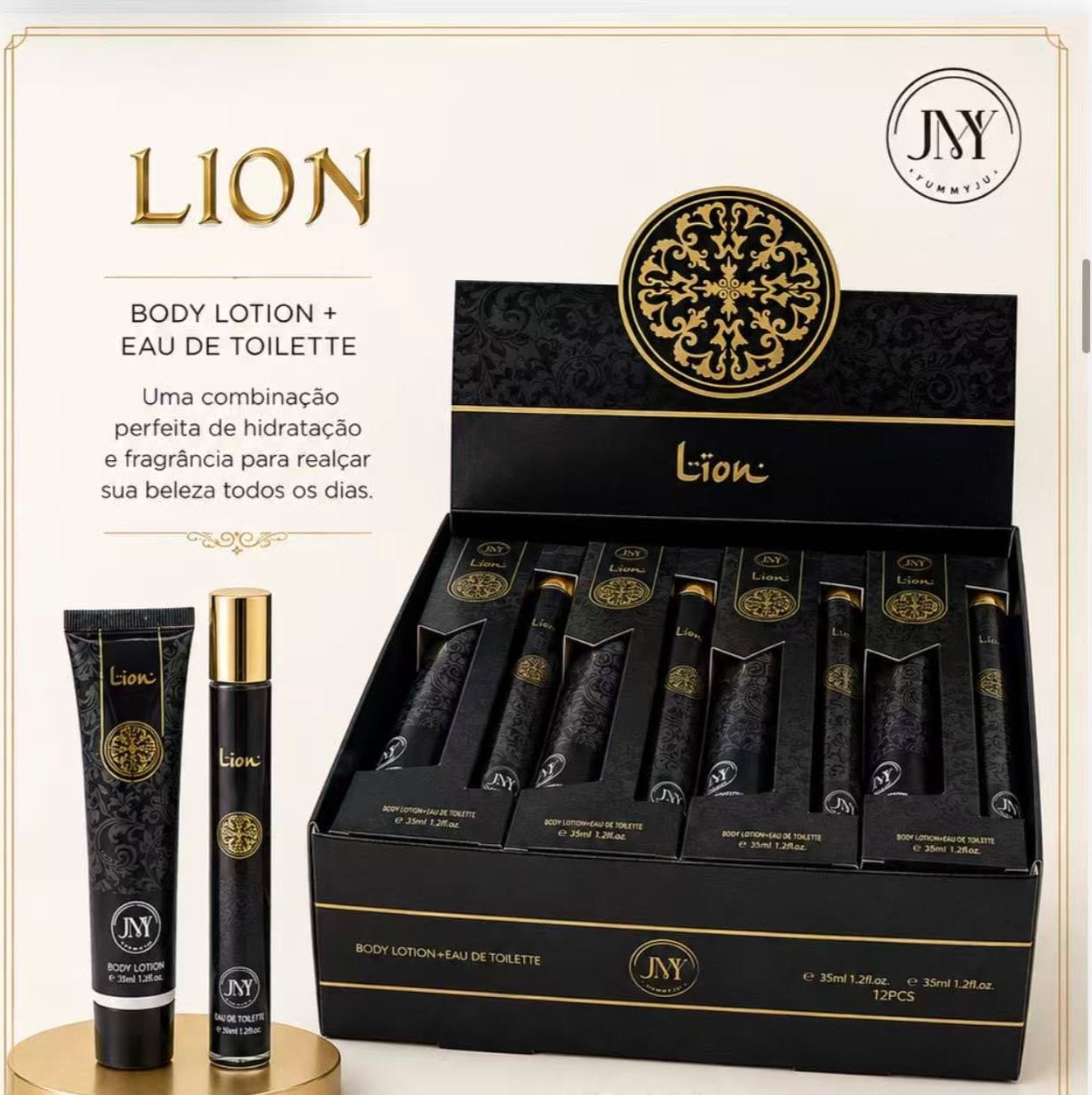 Kit body lotion e eau de toilette Lion 35ml