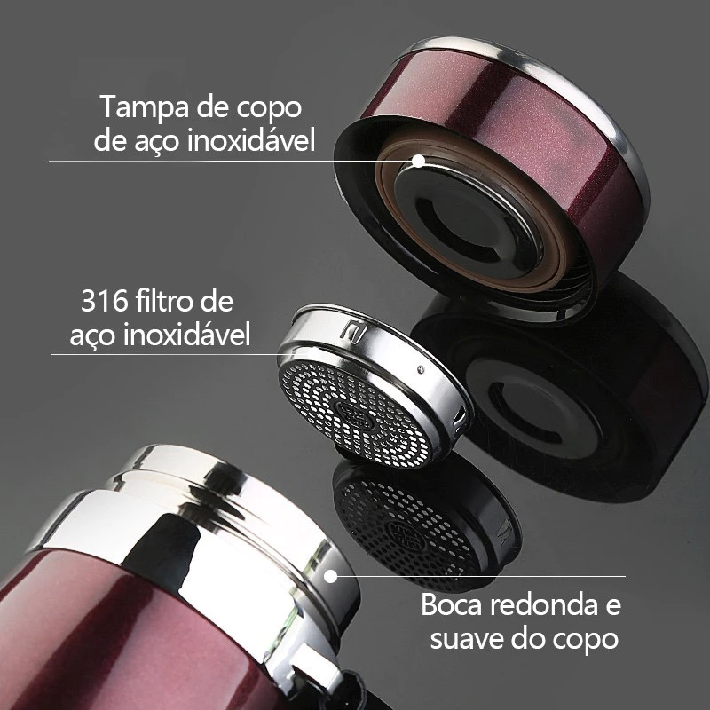 Garrafa Inox Térmica Com Infusor
