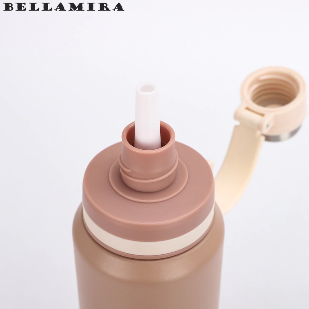 Garrafa Térmica Com Canudo 800ml Garrafa Espacial Quente & Frio Com Isolamento Térmico