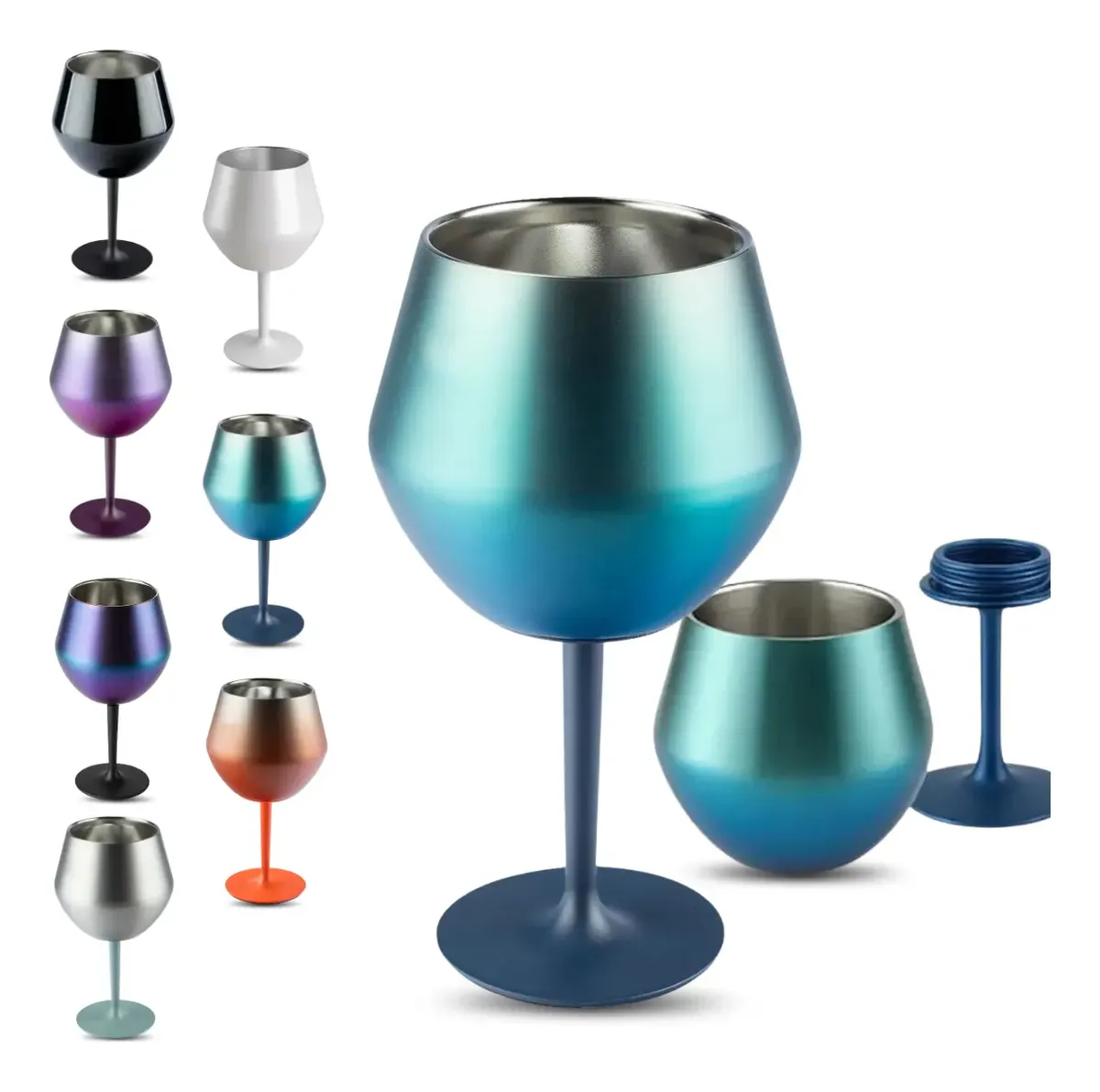 Taça Térmica Copo Prismática Cocktail 2 Em 1 Drinks 414 Ml