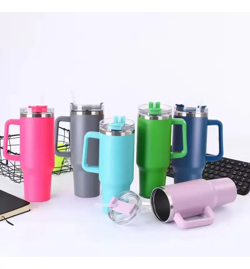 Copo Grande Térmico 1200ml Com Tampa Canudo