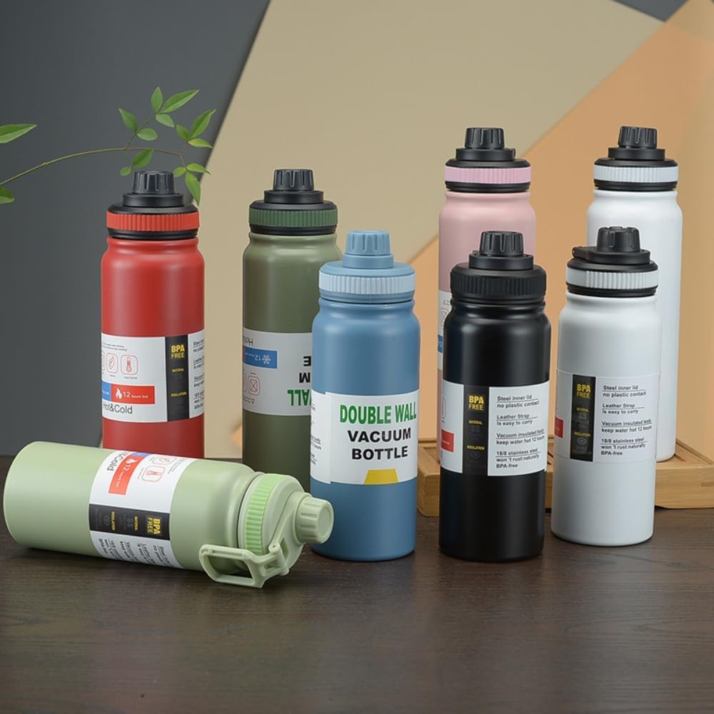 Garrafa Térmica Aço Inox 1000ml Parede Dupla Premium