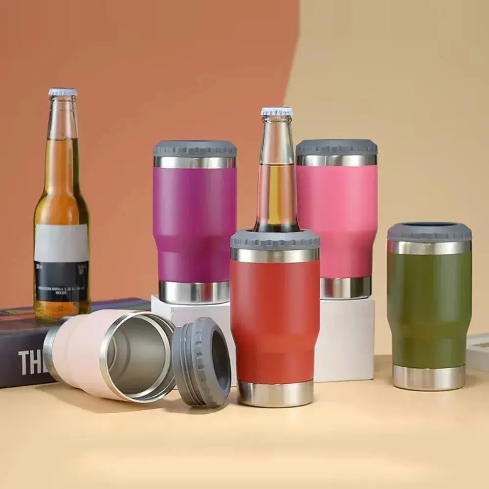 Copo Térmico Isolante De Aço Inox 14oz Com Abridor De Cerveja
