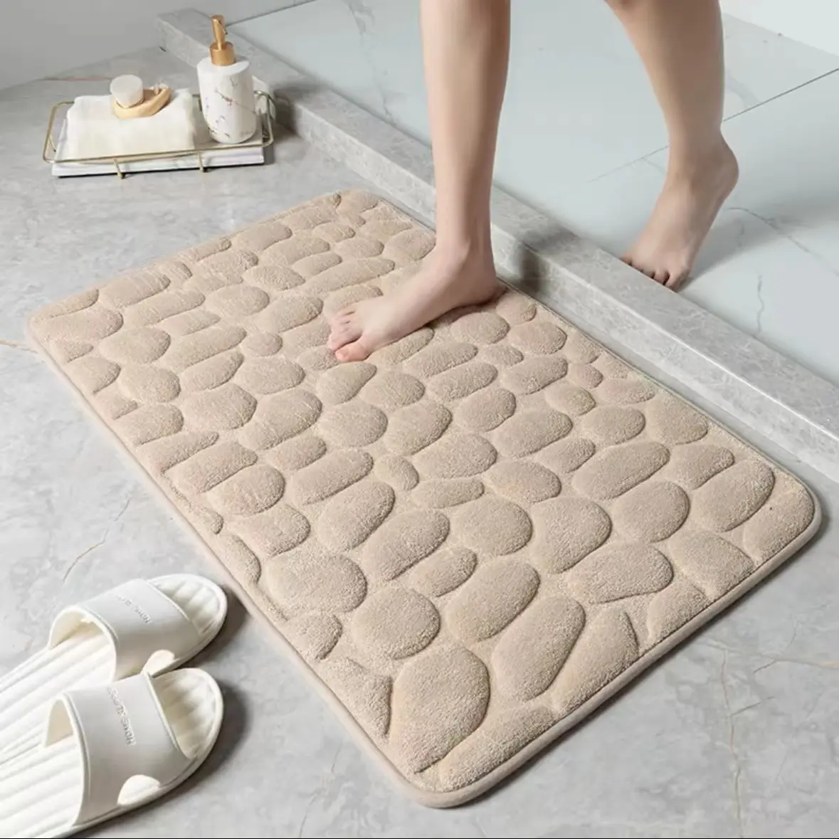 Tapete Para Banheiro Soft 60x40 Antiderrapante Alta Absorção